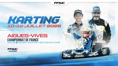 Champ. de France FFSA Karting 2026 : les classes IAME entrent en piste à Aigues-Vives