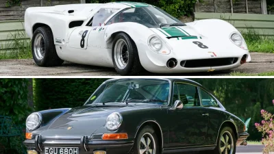 La Porsche 911 hommage de Steve McQueen et la Lola T70 de la scène de crash du film Le Mans arrivent aux enchères