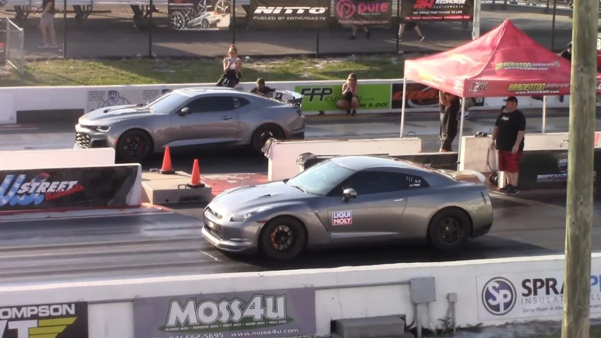 Camaro ZL1 1LE vs Nissan GT-R sur 400 m : deux monstres sous les 10 secondes, mais un seul vainqueur