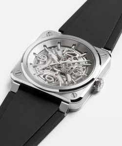 Bell & Ross BR-03 Skeleton Steel : cadran ajouré