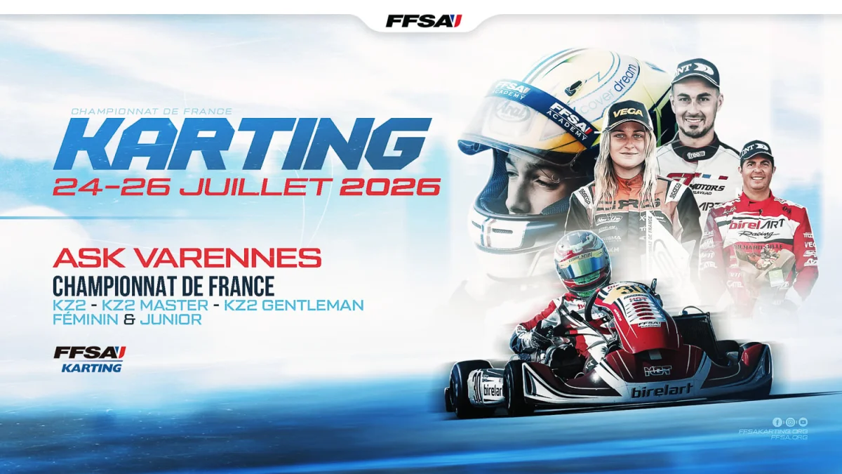 Championnat de France Karting 2026 : les "artistes de la boite" en nombre à Varennes !